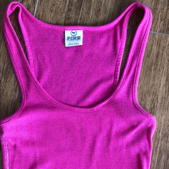 PINK Victoria's Secret Tops - Victoria’s Secret Pink - pink tank top BARBIE CORE